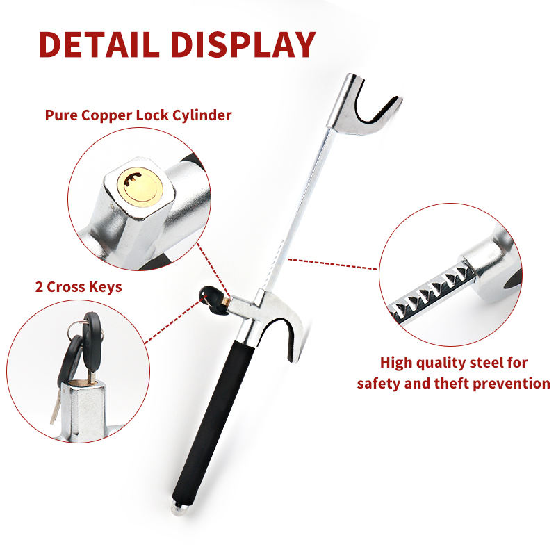 X-Racing SWL-00006 U-Shaped Steering Wheel Lock | Universal Car Anti-Theft Security Device
